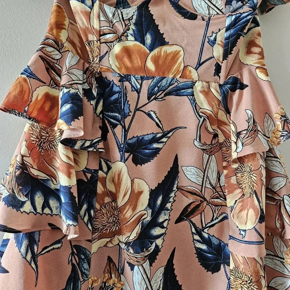 For Love And Lemons Flamenco Strapless Corset Floral Mini Dress Size Small. - Picture 10 of 16